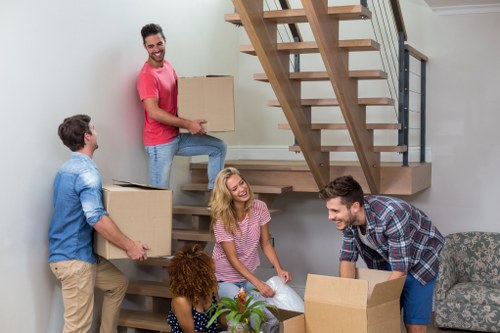 House removals planning in Clerkenwell on a central London street