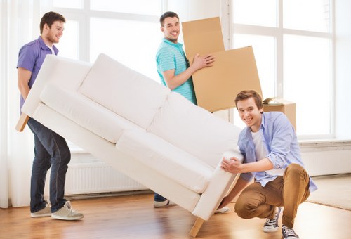 Reusable office and household items sorted for charity donation