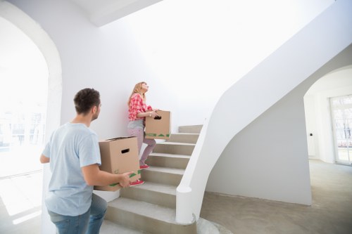 Furniture being moved from a flat in Clerkenwell