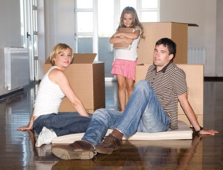 Preparing for a Clerkenwell flat move with packed boxes